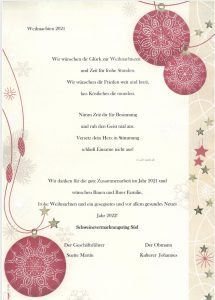 Read more about the article WEIHNACHTSWÜNSCHE